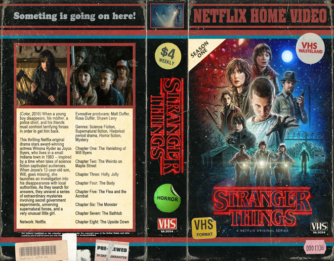 STRANGER THINGS VHS COVER